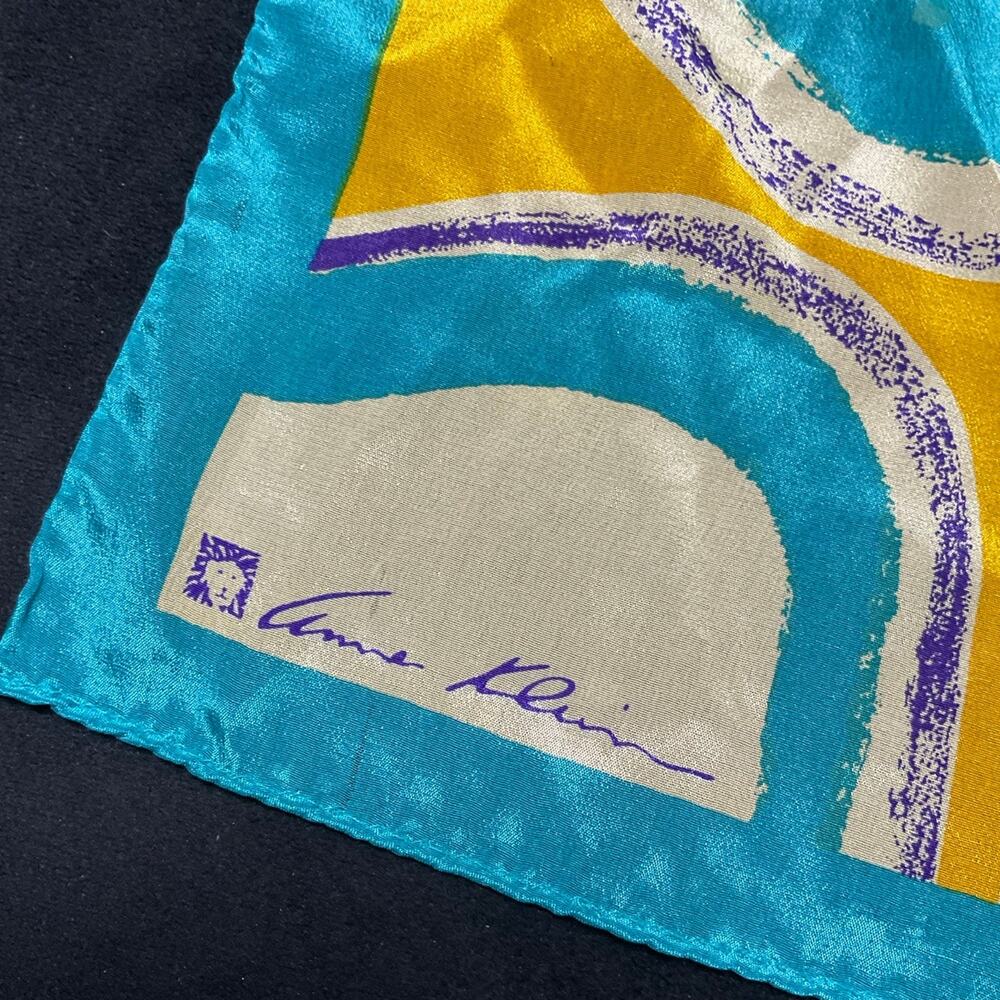 Vintage Anne Klein scarf, pure silk excellent condition